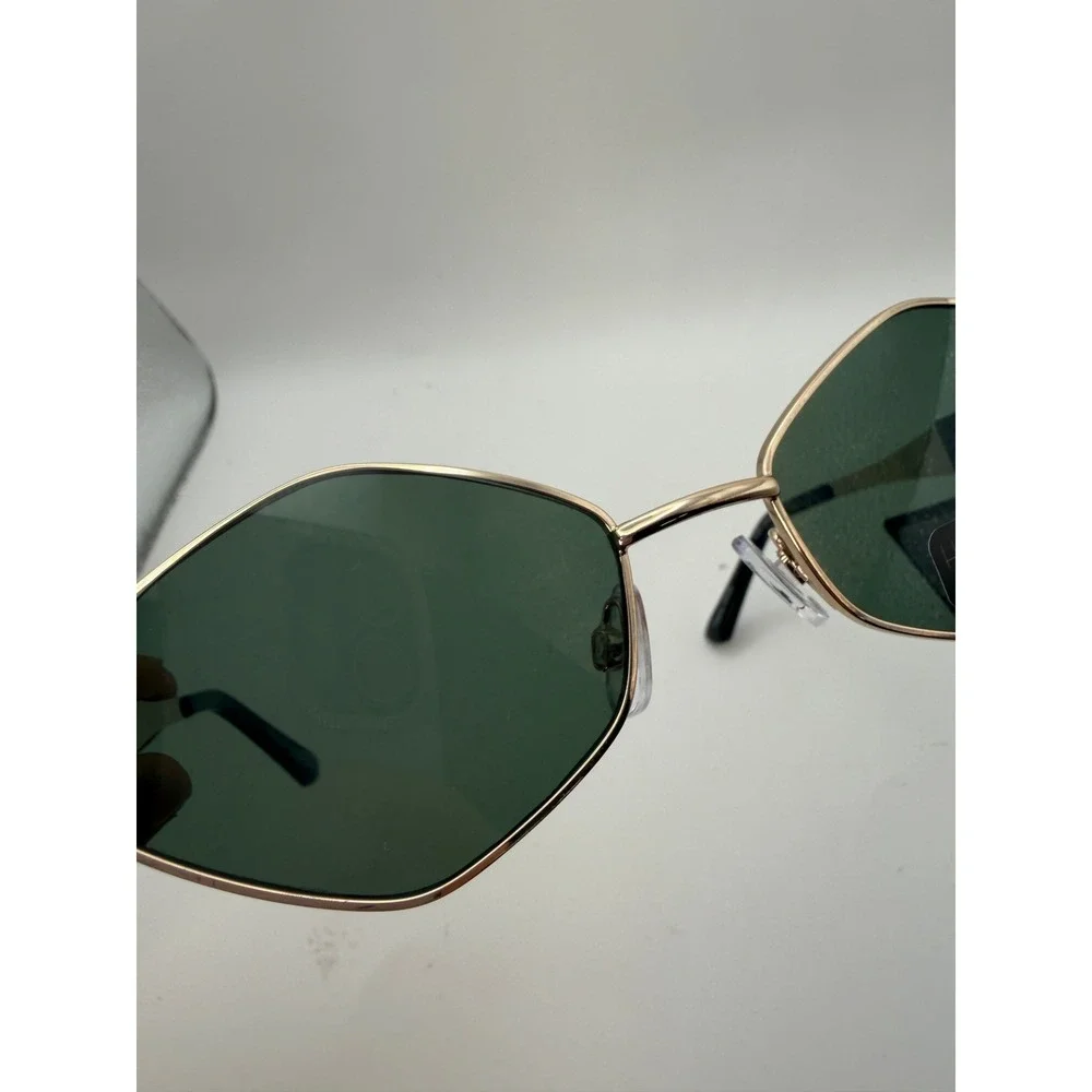 House of Harlow 1960 Sunglasses Womens OS Gold Hexagon Geometric H1521-18-C1